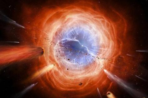 超新星爆发射出“铁子弹