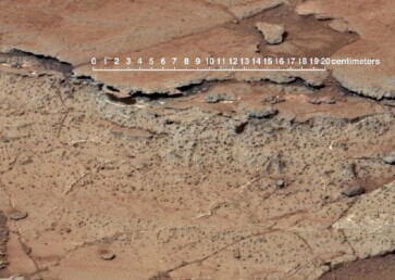 “好奇号”发现的远古火星土壤图