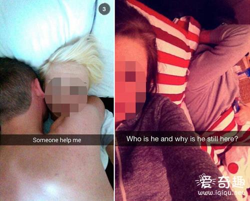 可笑！荒唐男女一夜情后自拍照片分享网上_见识多